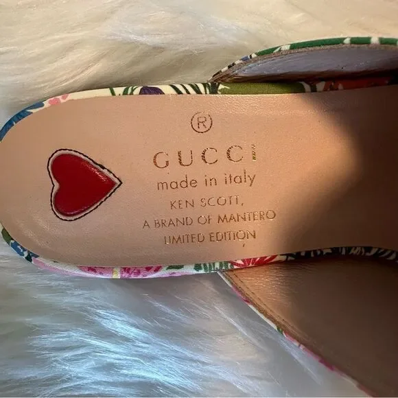 Gucci X Ken Scott Floral Princetown Mules - 37 - RARE - Picture 7 of 11